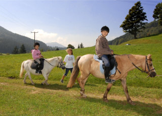 Hof Rossruck beim Ponyreiten